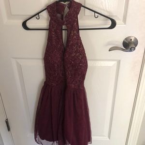 Never worn maroon homecoming dress